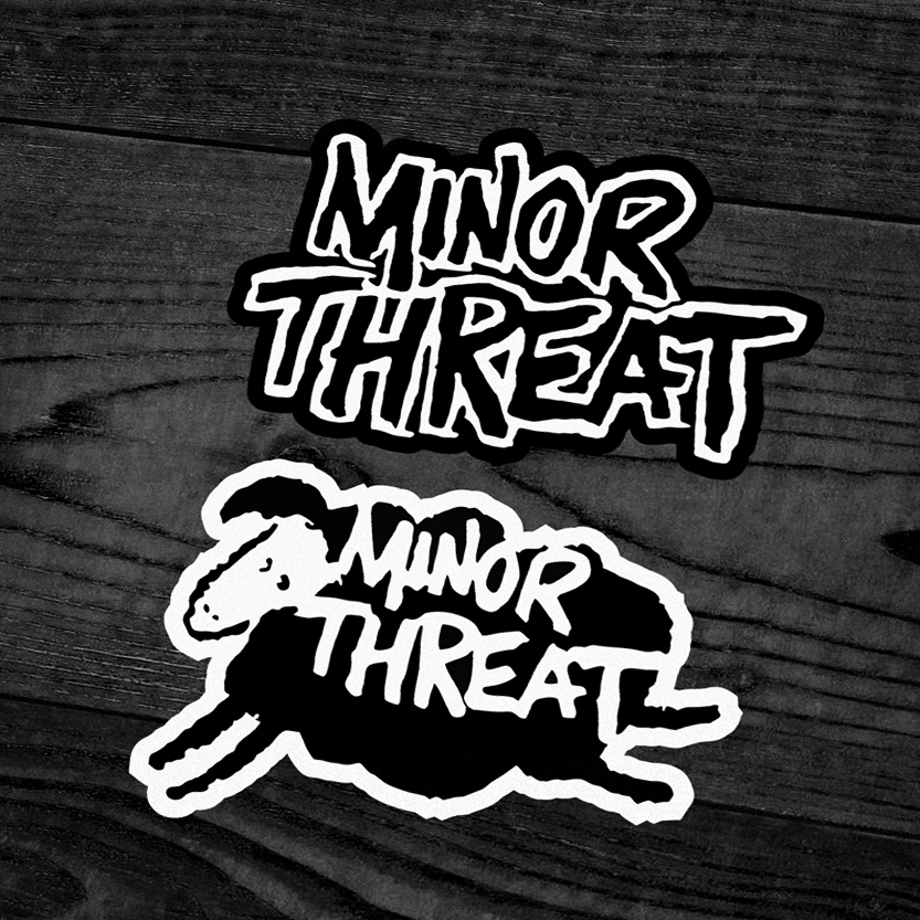 Minor Threat : Sticker Band Hardcore MINOR THREAT (BOOTLEG)