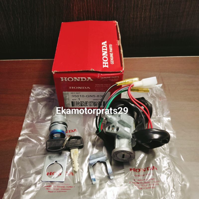 Kunci Kontak key set GN5 + Kunci Jok Honda Grand/Lagenda/Astrea prima Ori