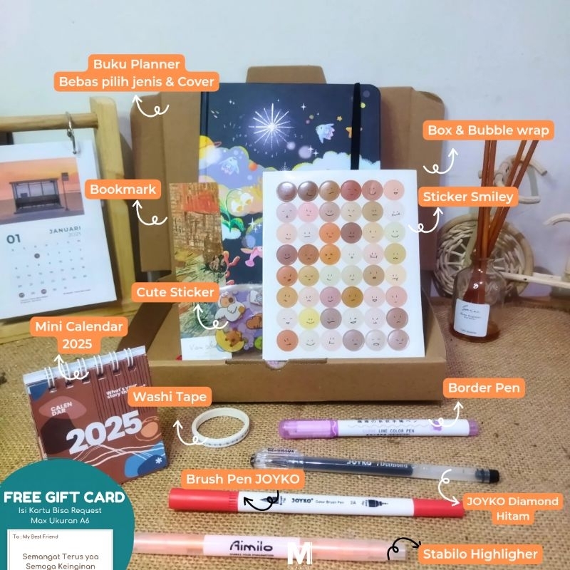 

Hampers Tahun Baru Akhir Tahun Planner 2025 Buku Agenda 2025 Hampers Kado Ulang Tahun