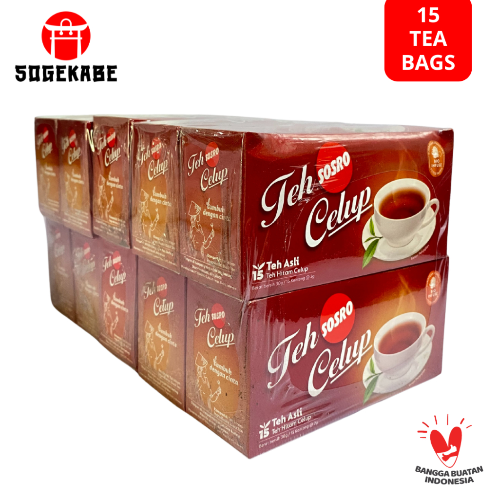 

Teh Celup Sosro - 15-25-30-50 Teabags Kantong Teh