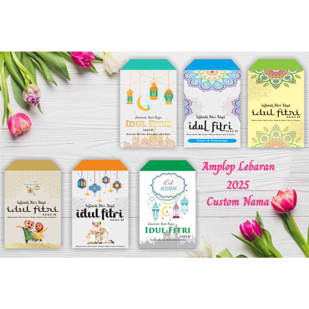 

Amplop Lebaran Idul Fitri 2025 Premium Costum Nama