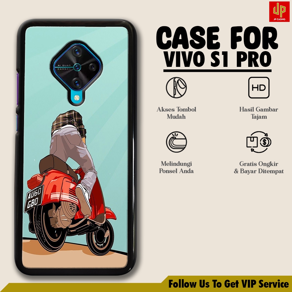Case Vivo S1 Pro  [ VESPA BARU ] Casing Vivo S1 Pro Hardcase Softcase Premium Glossy