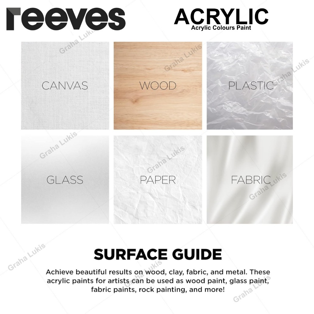 

Reeves Acrylic Colour Fine Artist 75ml Warna Cerah