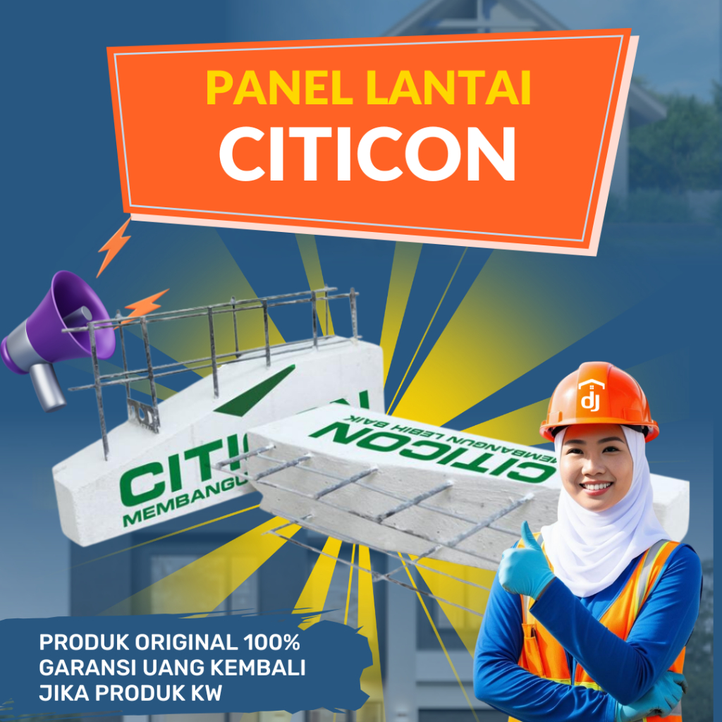 Panel Lantai Citicon Harga Perkubik - Pengganti dak cor konvensional