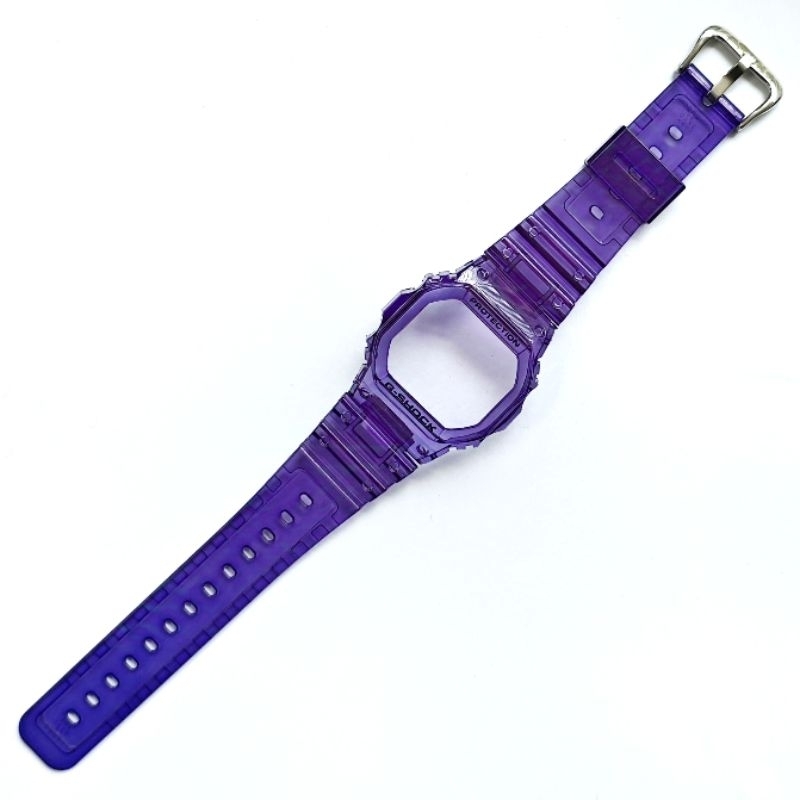 UNGU PURPLE BNB STRAP BEZEL GSHOCK G SHOCK DW 5600 GW B5600  DW 5030 JELLY CLEAR  TRANSPARAN