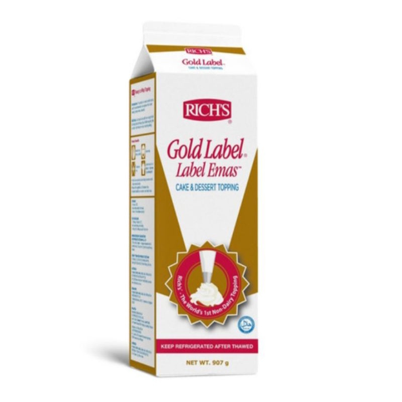 

Whipping Cream Rich Topping Gold 907 gr