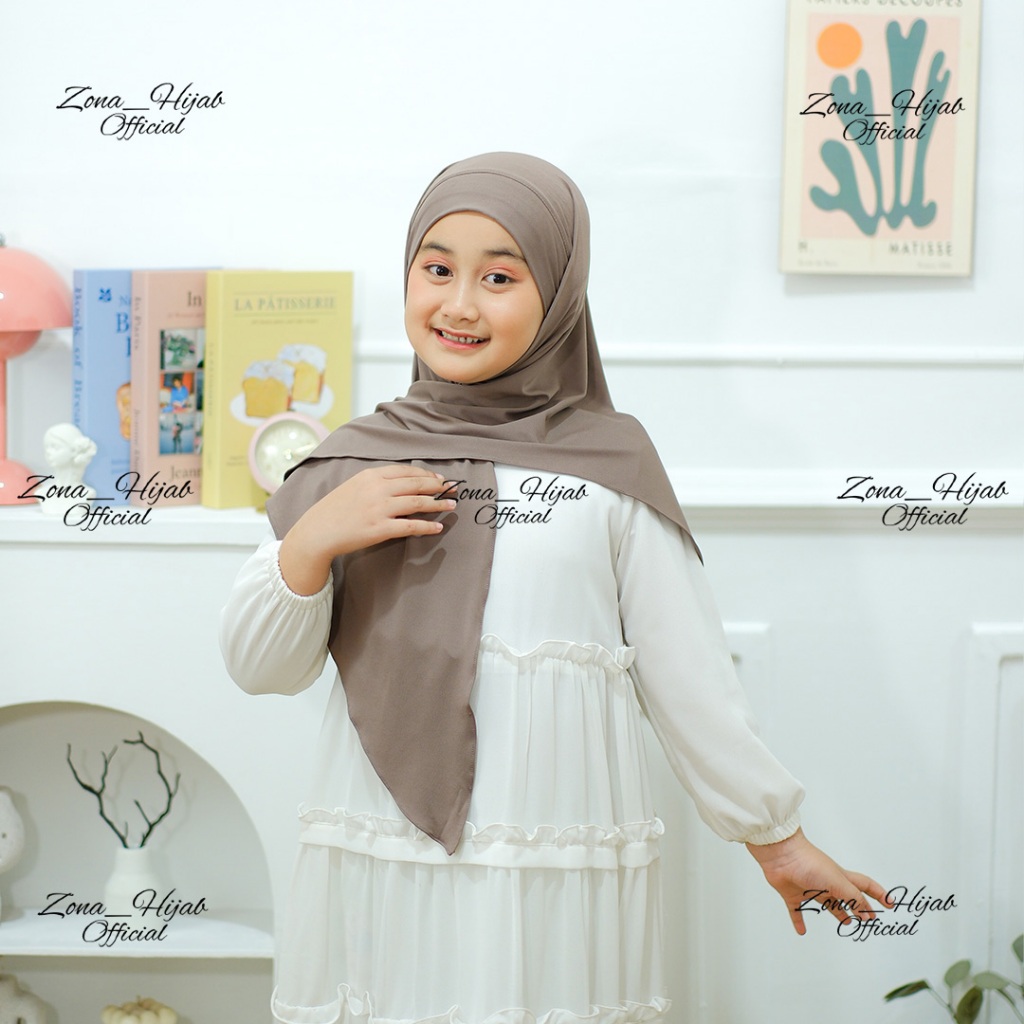 termurah hijab anak segitiga malay jr jersey jilbab segitiga tali malay inner bando kerudung anak
