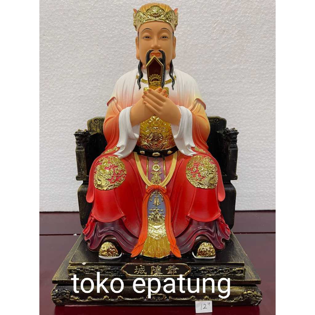 patung dewa sing ong / seng ong / xing ong - fiber - 12 inch - qing - l2