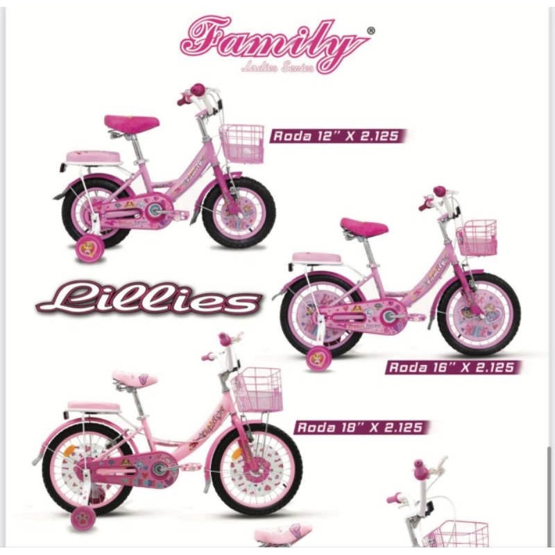 Sepeda Mini Anak Family Lilies 12