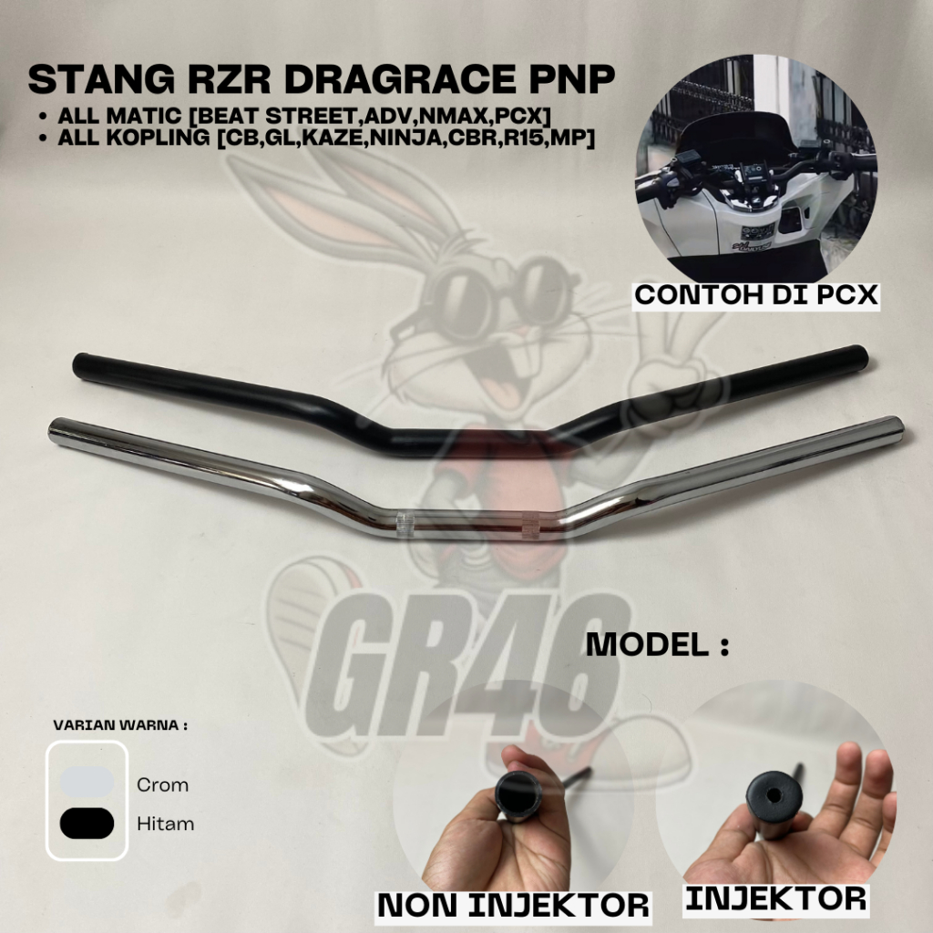 Yamaha Rzr Stang Stir Standart Variasi Motor Universal