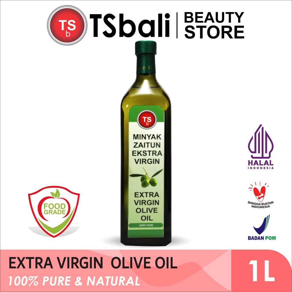 

TSb - Minyak Zaitun / Extra Virgin Olive Oil - Food Grade - Unrefined - Cold Pressed 1000ml