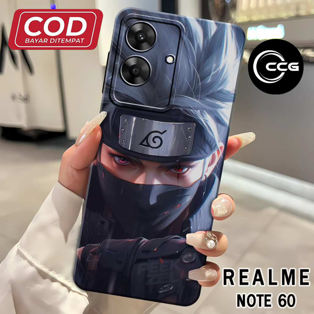 ( CCG 10 ) softcase Silikon hp full karet lentur Untuk realme note 60 l Pro Camera l Silicone l  Kes