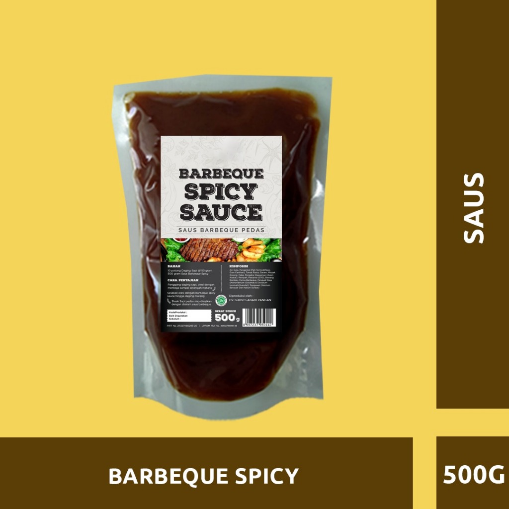 

Barbeque Spicy Sauce - Saus Pedas BBQ Selerafood 500 gr/pack