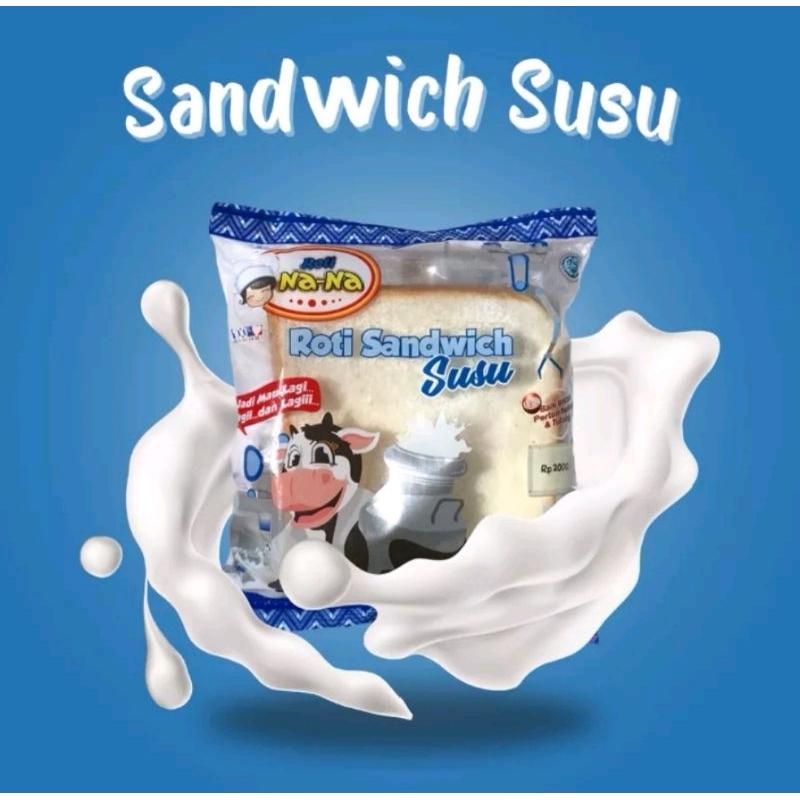 

Roti Nana Sandwich Rasa Susu (isi 5 pcs) Varian Rasa