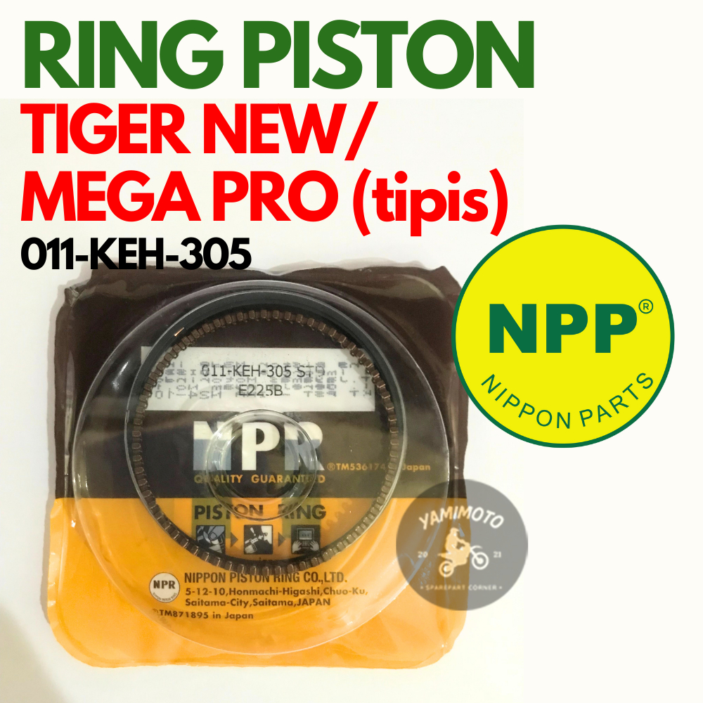 RING SEHER PISTON RING TIGER NEW/MEGAPRO (tipis) NPP
