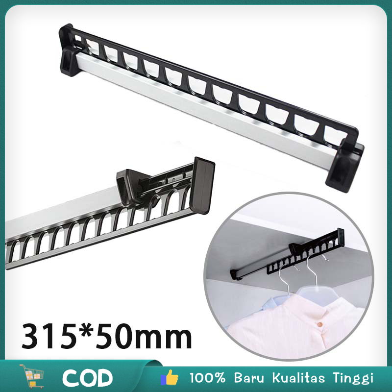 Gantungan Baju Dinding Tarik  Celana Dalam Lemari Gantungan Baju Geser Sleding Tarik Dorong Gantunga