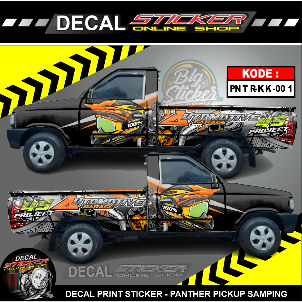 STICKER PANTHER PICKUP FULL SAMPING DECAL KANAN KIRI VARIASI MOBIL