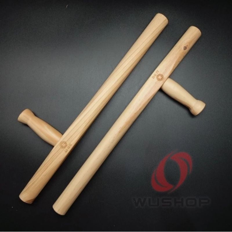 Tonfa Tongkat stick kayu mahoni Doit