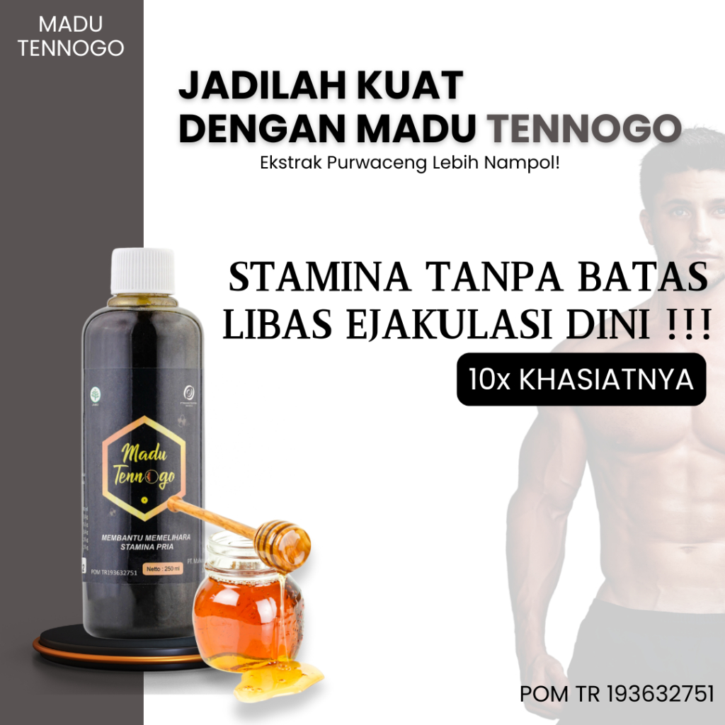 MADU TENOGGO - Madu Kuat Penambah stamina Tahan Lama Ekstrak Purwaceng Aman & BPOM
