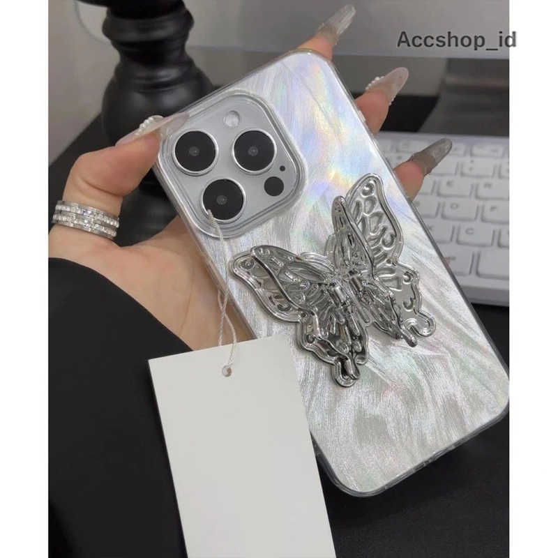 GC179 SOFTCASE SILIKON  COVER CLARITY 3D BUTTERFLY COMPATIBLE FOR REALME 5 5i 9i 11 C11 C12 C15 C17 