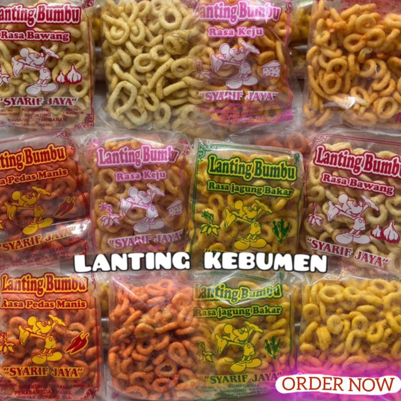 

1 BKS LANTING BUMBU KEMASAN 100 gram SNACK KHAS KEBUMEN