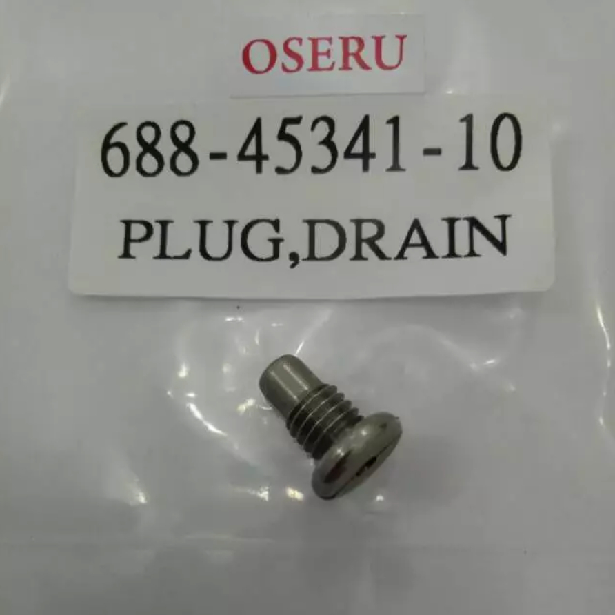 PLUG DRAIN BAUT GARDAN 40HP (688-45341-10) SPAREPART MESIN TEMPEL OUTBOARD
