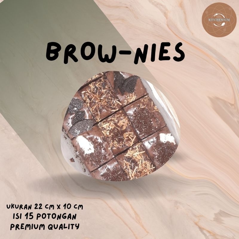 

Kitchenium BROW-NIES [22 cm x 10cm] Brownies Panggang