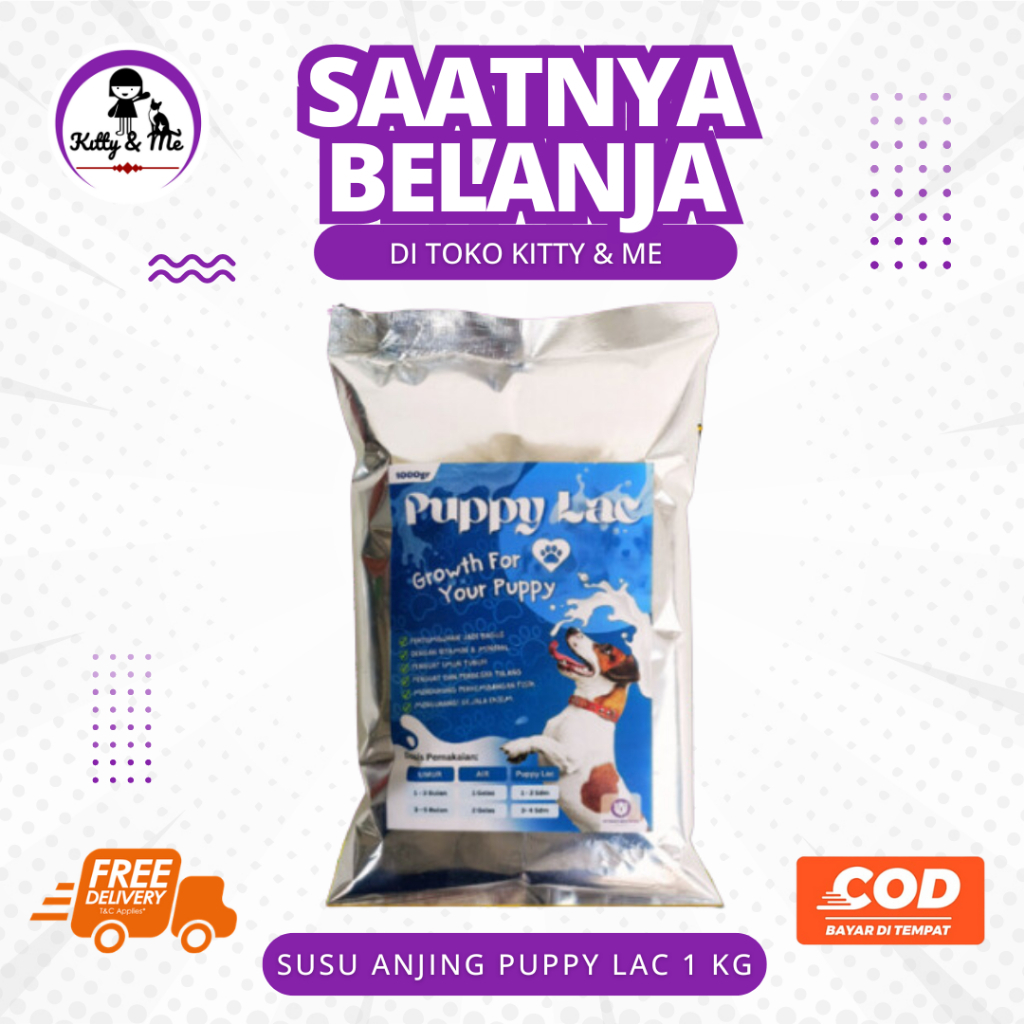 SUSU ANJING PUPPY LAC 1 KG - Puppylac Susu Anjing Berkualitas