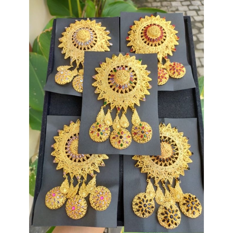 set bros matahari alpaka lapis emas