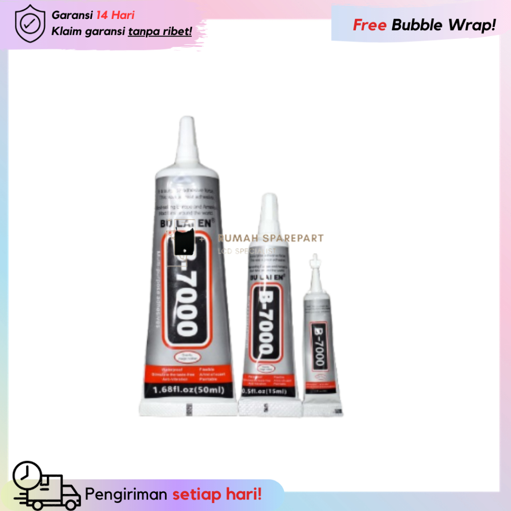 

Lem Lcd / Lem Backdoor / Lem Baterai / Lem Touchscreen B7000 3ML