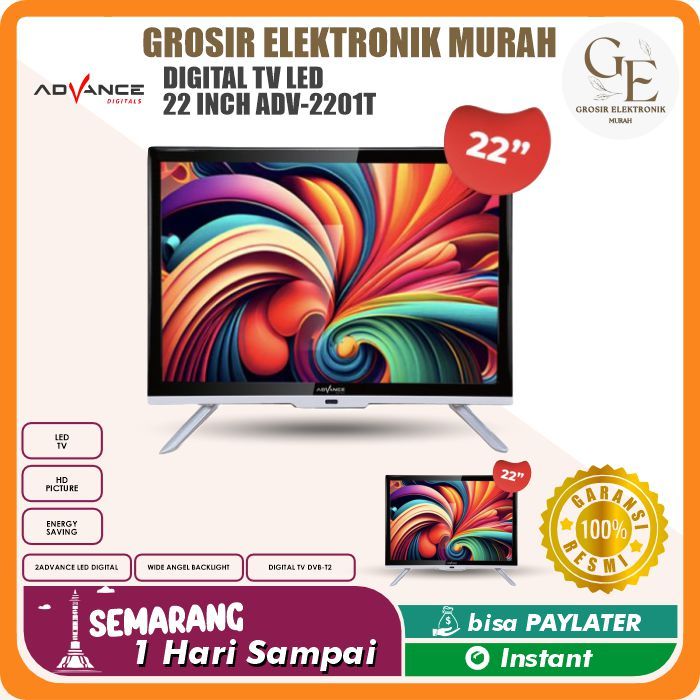 ADVANCE TV DIGITAL LED 22 INCH ADV-2201T / TV DIGITAL 22 INCH ADV-2201T