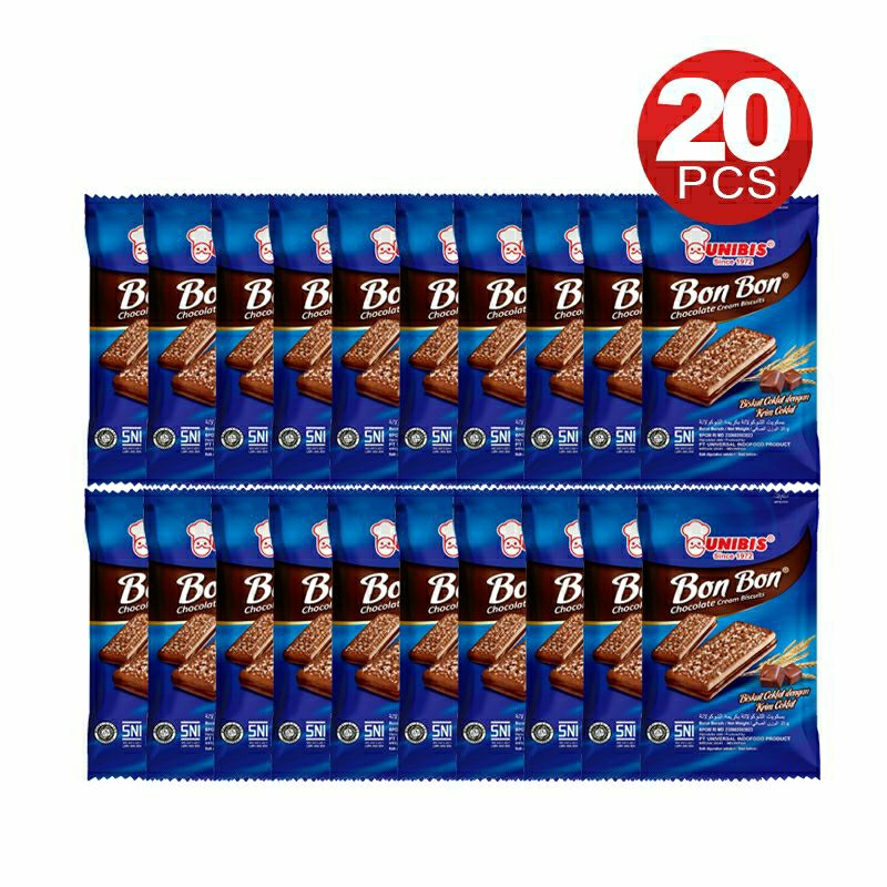 

Unibis Bon Bon chocolate cream biscuits 1 pack isi 20 sachet