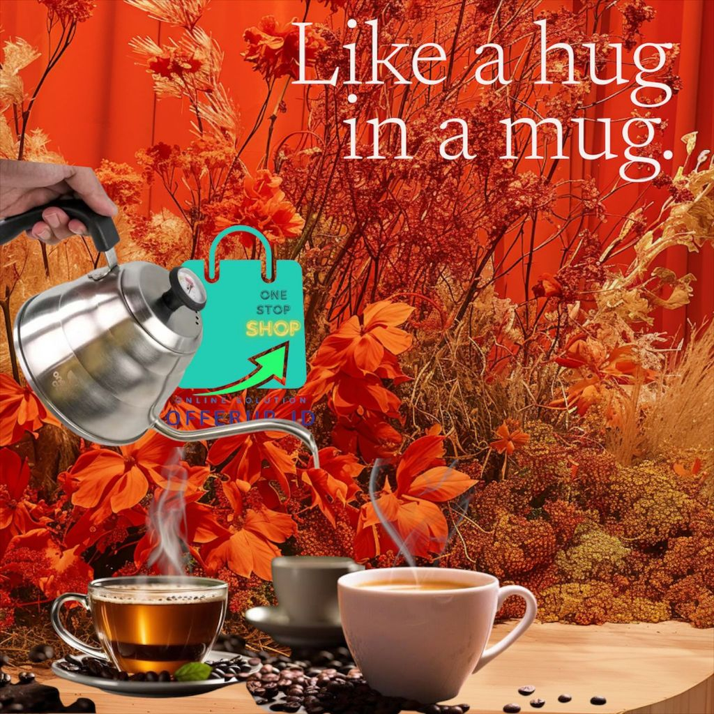 TEKO KOPI LEHER ANGSA TERMOMETER STAINLESS COFFEE MAKER POT