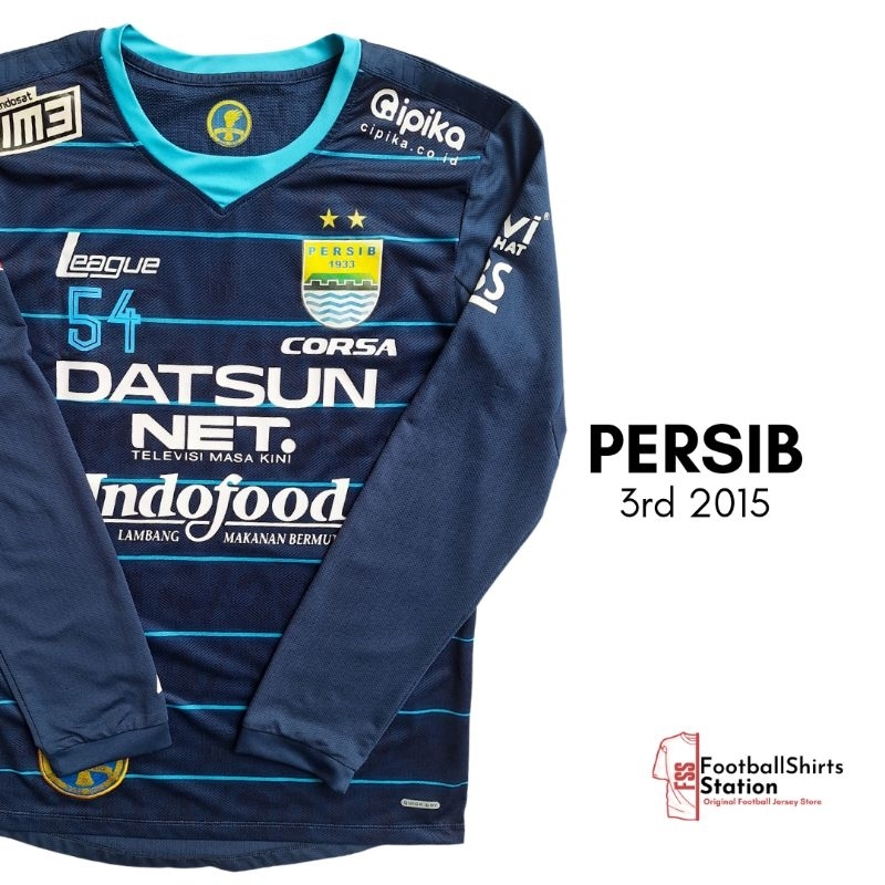 Jersey Persib Bandung 3rd 2015 Player Issue Longsleeve Nameset Zulham Size M Original League