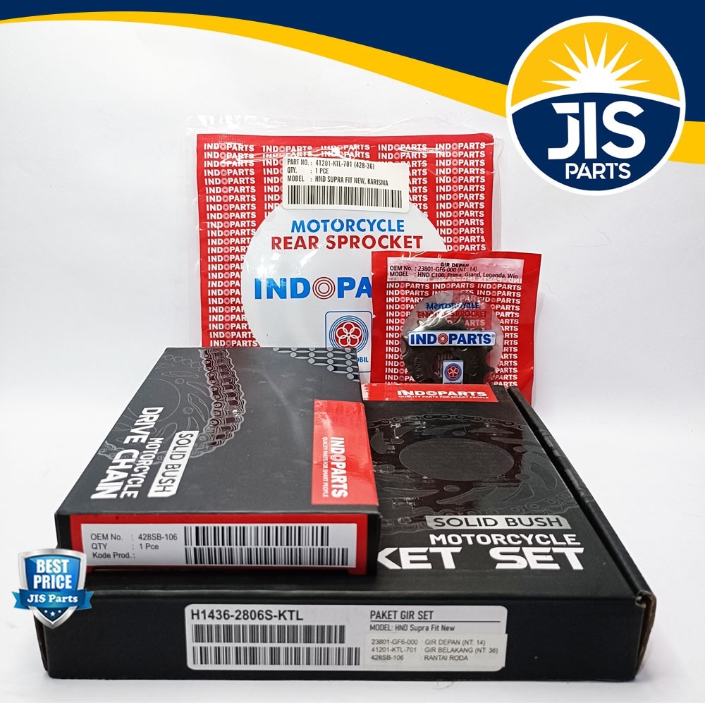 GIRSET GEARSET GIR SET PAKET SUPRA FIT NEW INDOPARTS