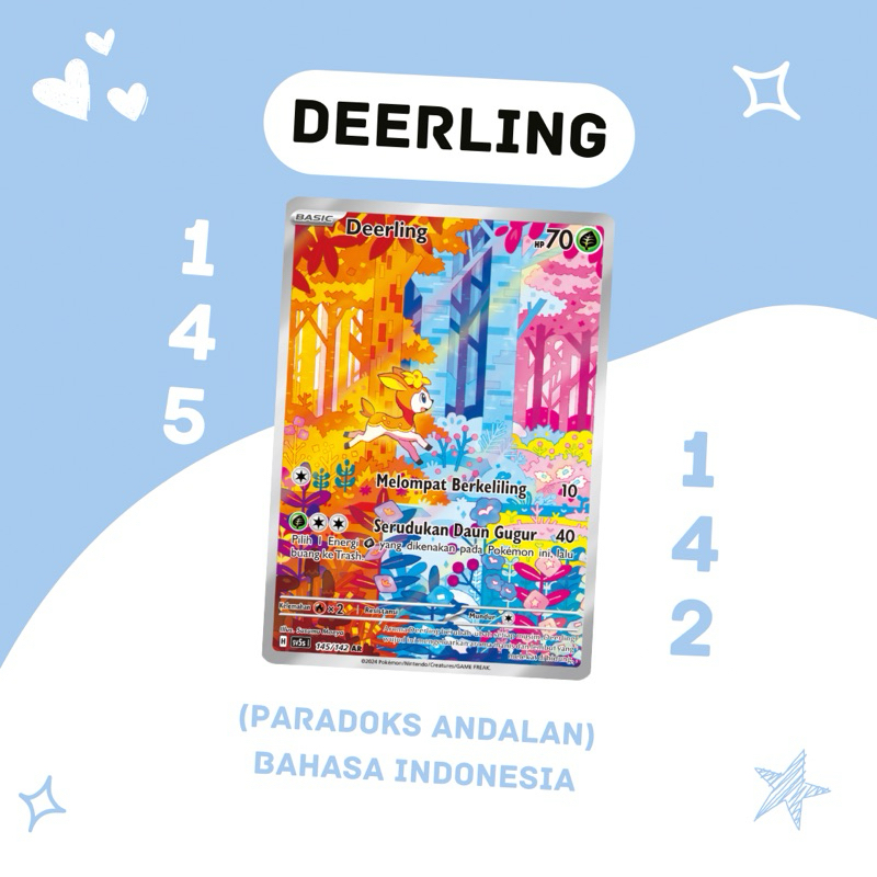 Deerling AR SV5S 145/142 Pokemon TCG Indonesia