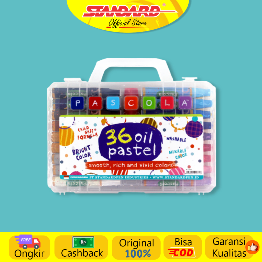 

Standard - Pascola Oil Pastel 36 / Set ( Crayon / Pewarna / Coloring )