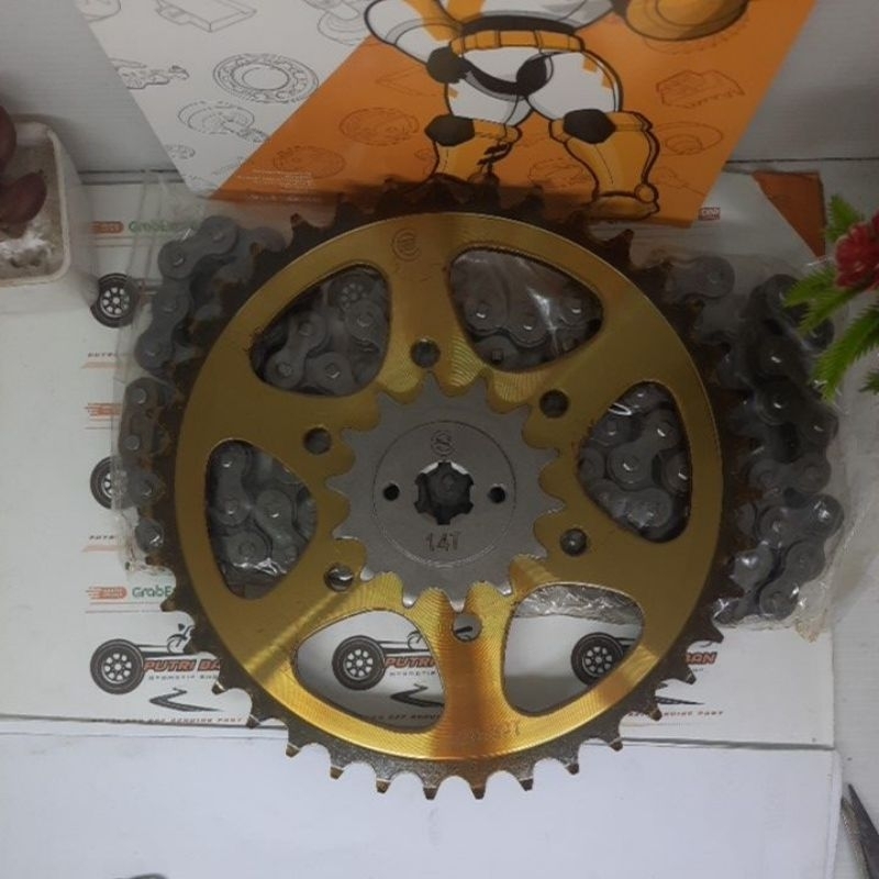 GEAR SET PULSAR 200 NS GEAR PULSAR 200 NS GEAR SET BAJAI 200NS ORI ESF