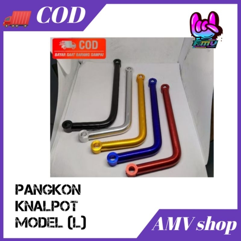 Pangkon Braket Knalpot Cnc Model L  Universal Braket Pangkon Knalpot Ninja