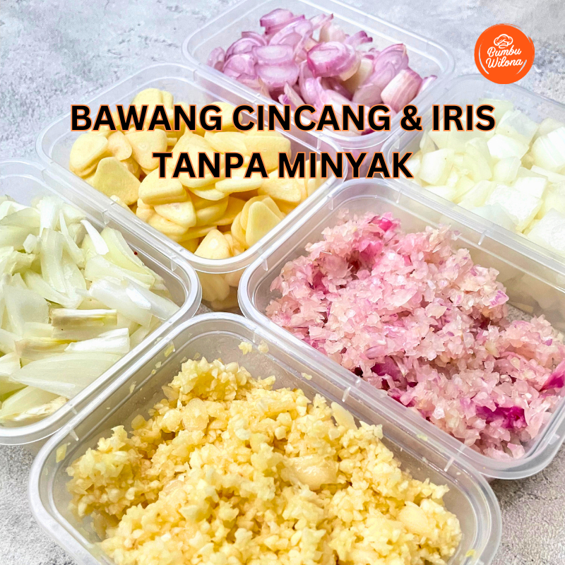 

[HANYA INSTAN] BAWANG KUPAS CINCANG IRIS FRESH TANPA MINYAK BAWANG PUTIH MERAH BOMBAY