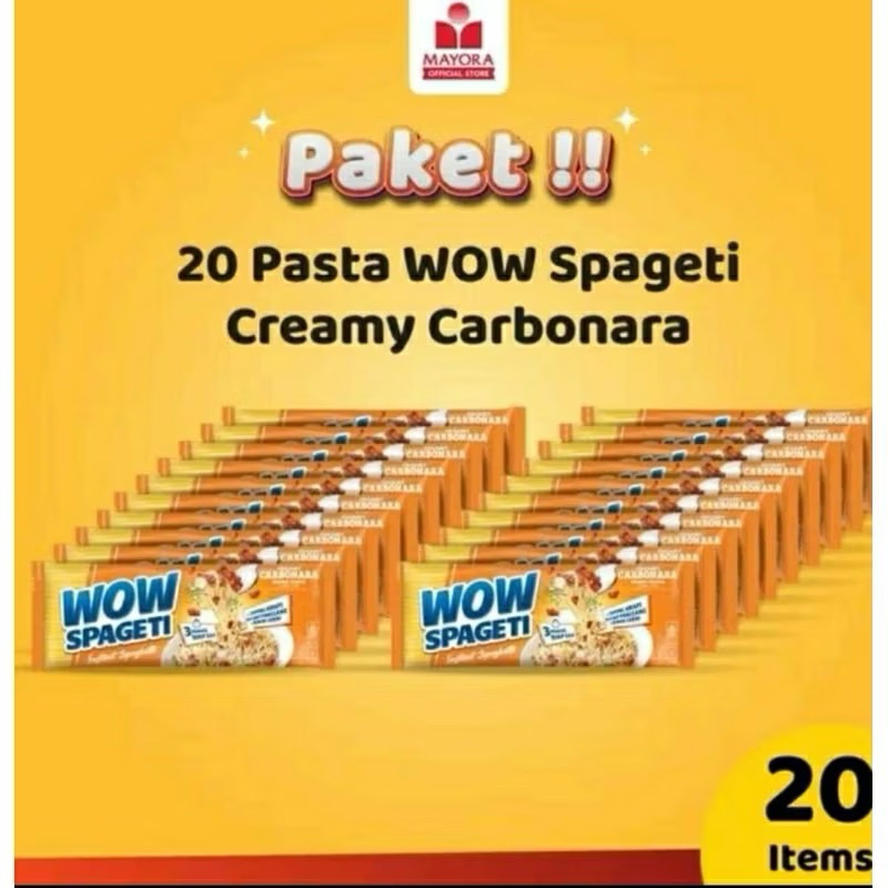 

WOW SPAGETI paket 20pcs Carbonar