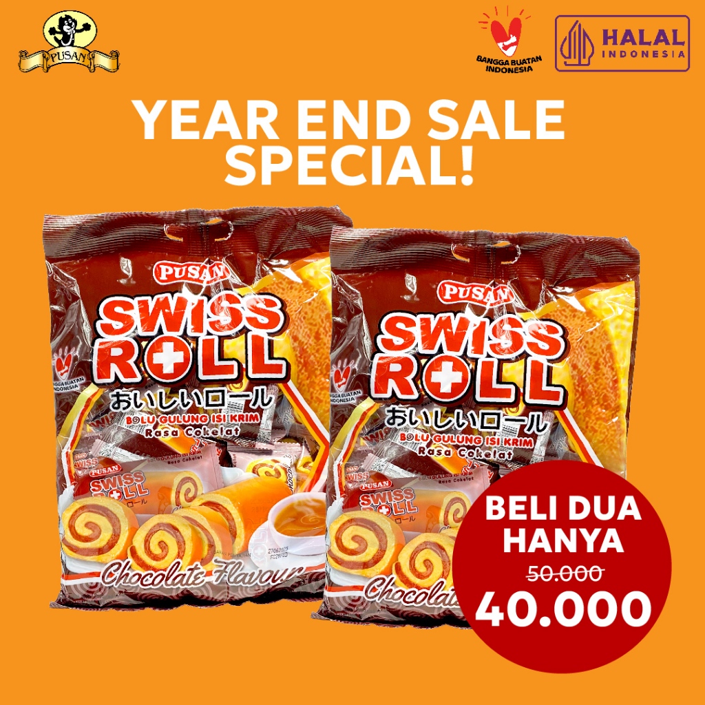 

[PAKET BUNDLE] Pusan Swiss Roll Snack Bolu Gulung