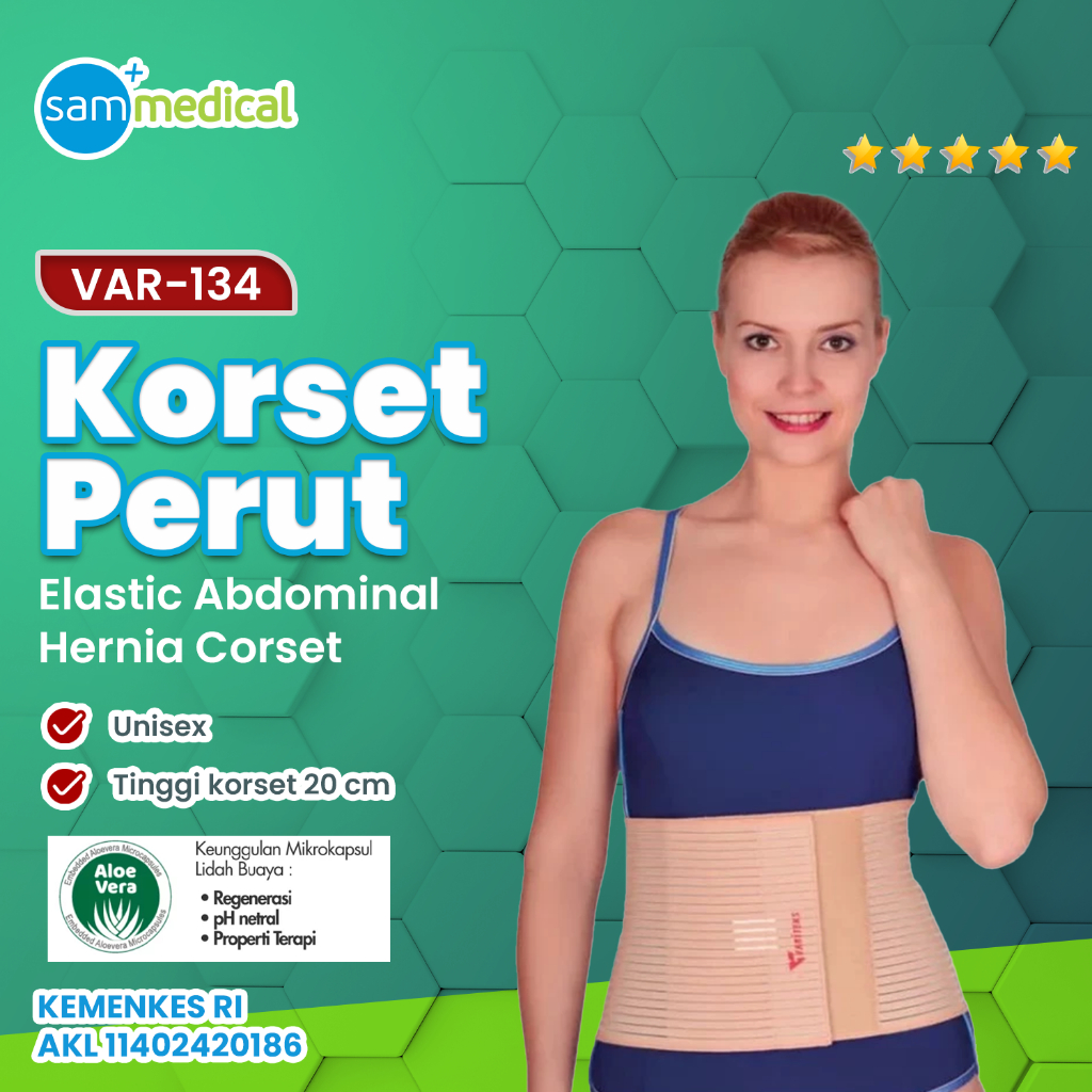 Variteks Korset Untuk Hernia - VAR 134 / Elastic Abdominal Hernia Corset  / Korset Untuk Hernia