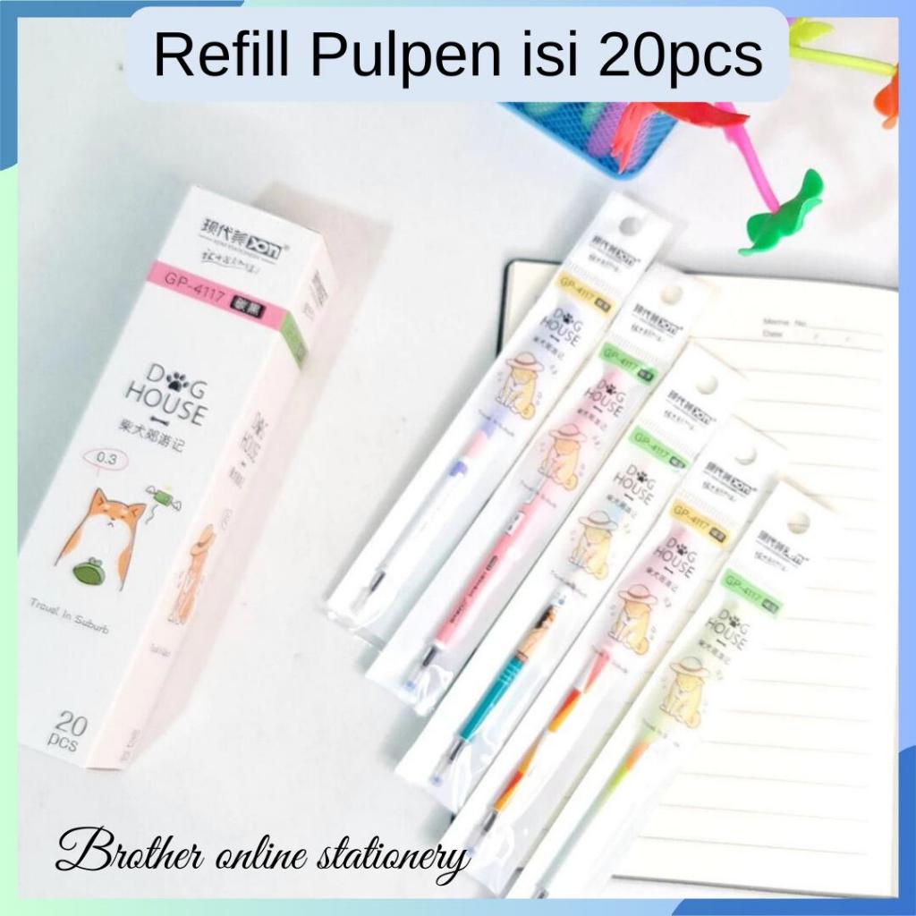 

BOS Refill Bolpen Gel Fancy (20 pcs) /Isi Pen /Isi Pulpen/Isi Balpen/ Isi Ballpoint/Isi Pen Jel