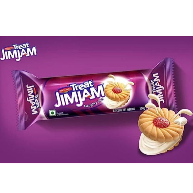 

BRITANNIA TREAT JIM JAM 100G / Biscuit Renyah