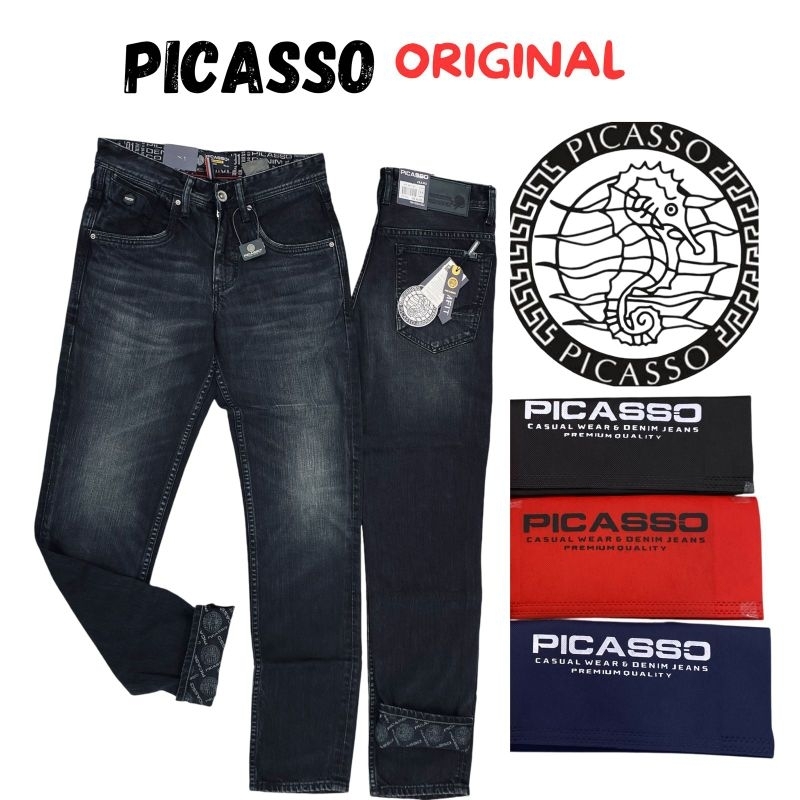 CELANA JEANS PANJANG PRIA| PICASSO| ORIGINAL| KUALITAS PREMIUM | COD