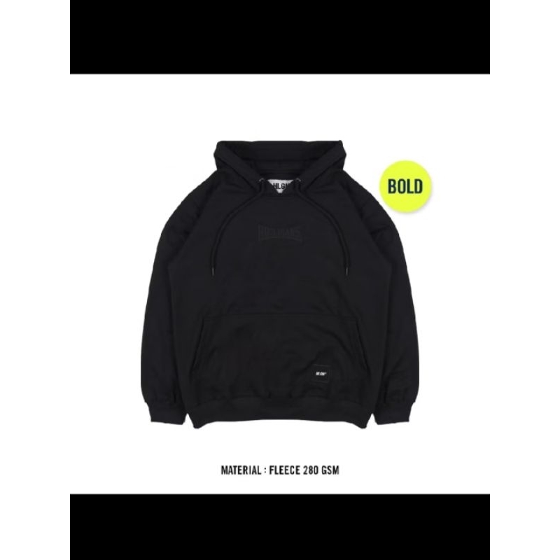 Hoodie HOOLIGANS Bold Dale-Black || Hoodie Hooligans