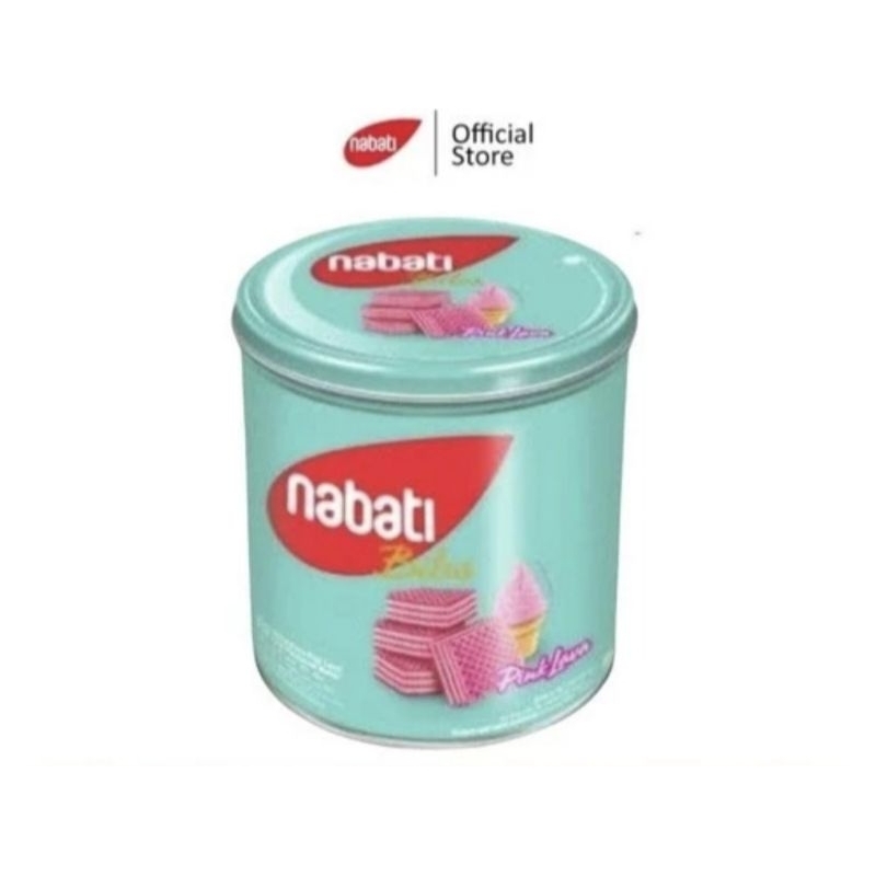 

Nabati Bites Wafer Pink Lava Kemasan Kaleng 240 gr / Kue Kaleng Nabati Pink Lava