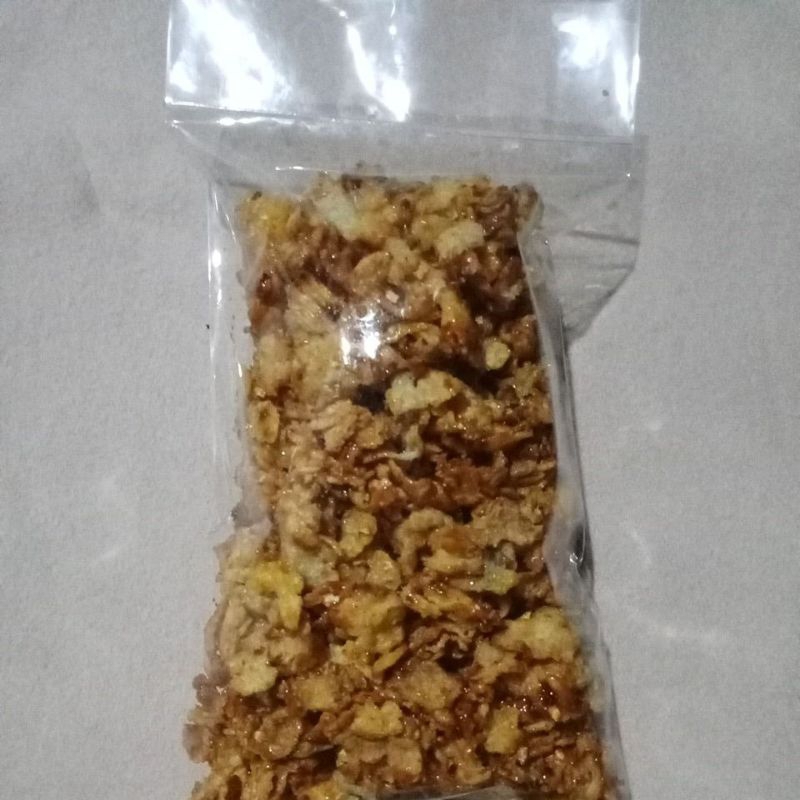 

Emping jagung pedas manis kemasan 500gr