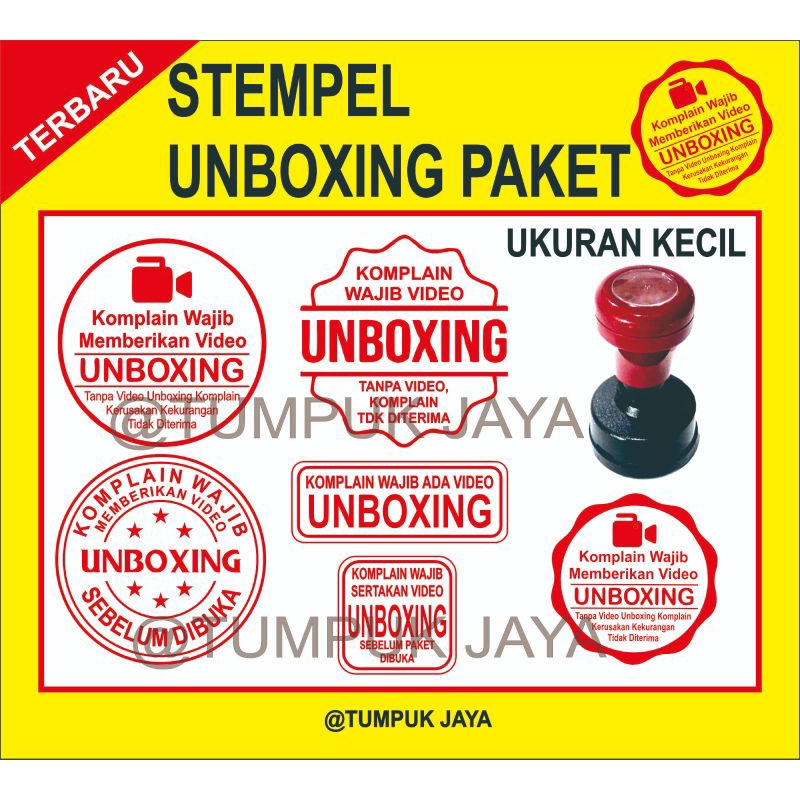 

Stempel Unboxing Paket Stempel Video Unboxing UKURAN KECIL